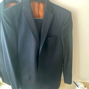 Men’s black pinstripe 2 piece suit
